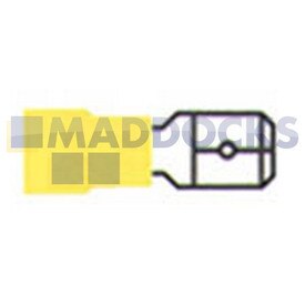 Universal Yellow Male Tab Terminal (Pack of 100)