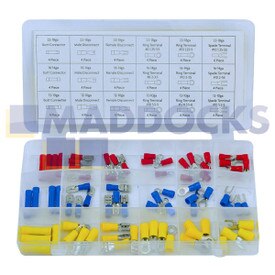 Genuine Original Rolson Tools Spade Terminal Assortment Kit (76 Pieces)
