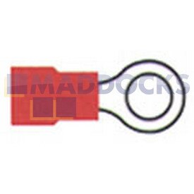 Universal Red Ring Terminal (6mm, Pack of 100)