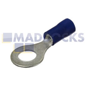 Universal Blue Ring Terminal (6mm, Pack of 100)
