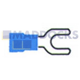 Universal Blue Spade Fork Terminal (4mm, Pack of 100)