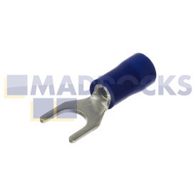Universal Blue Spade Fork Terminal (5mm, Pack of 100)