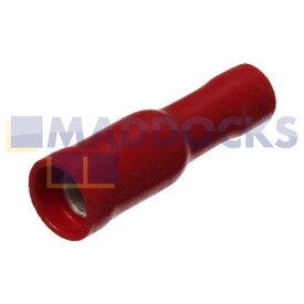 Universal Red Female Bullet Terminal (4mm, Pack of 100)