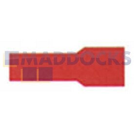 Universal Red Insulated Female Push-On Terminal (2.8mm, Pack of 100)