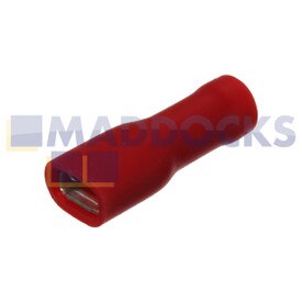 Universal Red Insulated Female Push-On Terminal (4.8mm, Pack of 100)