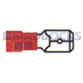 Universal Red Male Tab Terminal (Pack of 100)