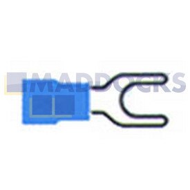 Universal Blue Spade Fork Terminal (4mm, Pack of 100)