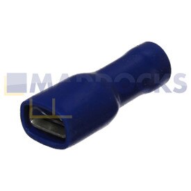 Universal Blue Insulated Female Push-On Terminal (6.3mm, Pack of 100)