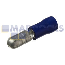 Universal Blue Male Bullet Terminal (5mm, Pack of 100)