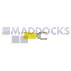 Universal Yellow Spade Fork Terminal (5mm, Pack of 100)
