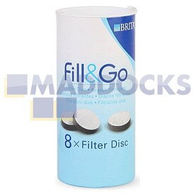 Genuine Original Brita Fill & Go Filter Disk (Pack of 8)