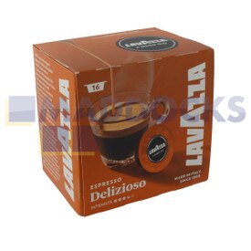 No Longer Available. Discontinued [Genuine Original Lavazza A Modo Mio "Delizioso" Espresso Capsules (Pack of 16)]
