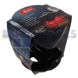 Genuine Original Melitta 'Pour Over' Type 1X4 Size Black Plastic 2 Cup Filter Cone
