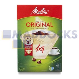 Genuine Original Melitta Original 1x4 Aromapor Type Coffee Filters (Pack of 80)