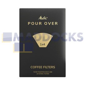 Genuine Original Melitta Pour Over 1x4 Type Coffee Filter Papers (Pack of 40)