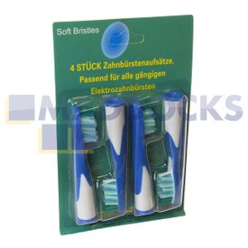 No Longer Available. Order 65-OB-05 [Compatible for Oral B SR12A SR18A Vitality Sonic Type Replacement Electric Toothbrush Heads (Pack of 4)]