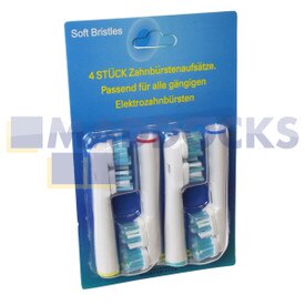 No Longer Available. Order 65-OB-25 [Compatible for Oral B SB-417A Dual Clean Type Replacement Electric Toothbrush Heads (Pack of 4)]