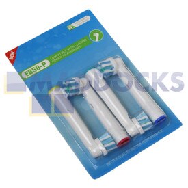 No Longer Available. Order 65-OB-24 [Compatible for Braun Oral-B 'EB50P Type' Cross Action Clean Toothbrush Heads (Pack of 4)]