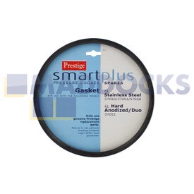 Genuine Original Prestige "Smart Plus" Gasket Seal for Use with 6L Stainless Steel 57070, 6L Hard Anodized 57051, 5L Aluminium 55159, 6L This Morning by Prestige 55408