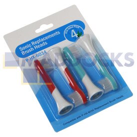 No Longer Available. Order 65-PS-38 [Compatible for Philips Sonicare for Kids 'HX6034 Type' Toothbrush Heads (Pack of 4)]
