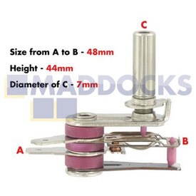 No Longer Available. Discontinued [Universal TOC Thermostat Thermal Cut-Out for 12 Litre Halogen Oven Cookers (1200W-1400W, 250Â°C)]
