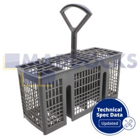 Universal Slimline KDW, 119, CDW, CID, 110 Type Dishwasher Cutlery Basket