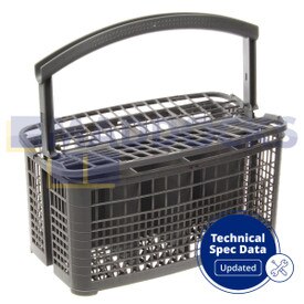 Genuine Original BSH Universal Grey Cutlery Basket (240mm x 135mm x 125mm)
