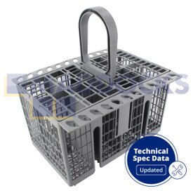 Genuine Original Indesit, Hotpoint FDF, FDL, LBF, LKF, LFT, LFSA Series Grey Cutlery Basket