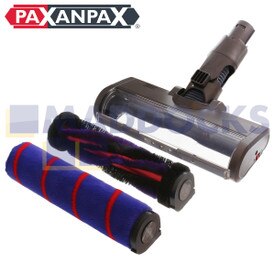Compatible for Dyson DC59, DC62, DC72, V6, SV03, SV06, SV09 Series Multi-Floor Application Motorised Floor Tool with Carbon Fibre Brushbar and Soft Roller Brushbar