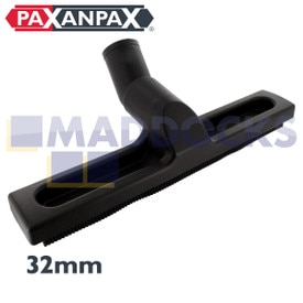 Universal Black Plastic Squeegee Floor Nozzle with Rubber Blades (32mm x 300mm)