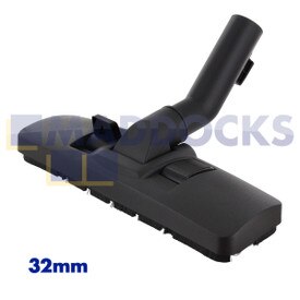 Genuine Original Numatic NVP, NRV, HET, NVQ, HVR, HEN Series Vacuum Cleaner Black Plastic Dual Pedal Floor Tool Nozzle with Extended Neck Elbow (32mm x 300mm)