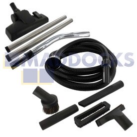 Compatible Deluxe Eco Vac for Numatic 'AS1 Style' Tool Kit with High Quality 2.5m 32mm-38mm Flexible Hose, Horsehair Dusting Brush & 285mm High Efficiency Floor Tool Nozzle (32mm)