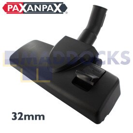 Universal 'Modern Low-Profile Type' Black Plastic Single Pedal Tool with Metal Base and Rear Wheels (32mm)