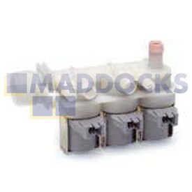 Genuine Original Indesit Solenoid Valve 3-Way 90°, Internal Diameter Output: 12mm, Range: 7l/min, Connectors: RTS2.5, Volt / Hz: 120V - 60Hz