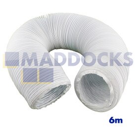 Universal Flexible PVC Plastic Vent Hose (4"/102mm x 6m)