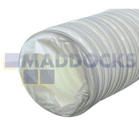 Universal Flexible PVC Plastic Vent Hose (6"/152mm x 3m)