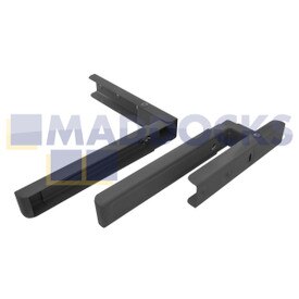 Universal Silver Finished Microwave Extendable Arm Brackets & Fixings Wall-Mounting Kit