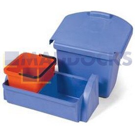 No Longer Available. Order 103-NM-6838 [Genuine Original Numatic AK1 - 30 Litre lidded waste bin & Blue tray & Red 6 Litre Bucket (to fit all Versamop units)]