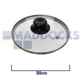 Universal Saucepan, Wok, Frying Pan Glass Lid (20cm)