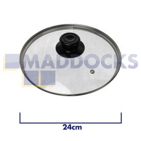 Universal Saucepan, Wok, Frying Pan Glass Lid (24cm)
