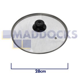 Universal Saucepan, Wok, Frying Pan Glass Lid (28cm)