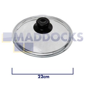 Universal Saucepan, Wok, Frying Pan Pyrex Glass Lid (22cm)