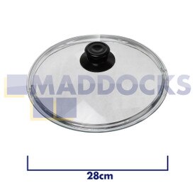 Universal Saucepan, Wok, Frying Pan Pyrex Glass Lid (28cm)