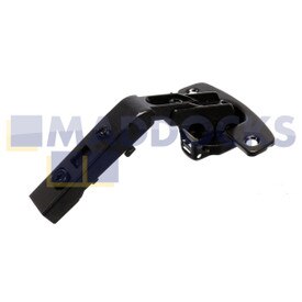 Genuine Original Hettich Universal Hinge For Corner Cabinet Folding Doors Without Self Closing Feature (Intermat 9930, Obsidian Black, Overlay, Opening Angle 50° / 65°, Drilling Pattern Th 52mm x 5.5mm, For Screwing On (-))